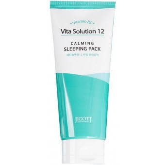 Jigott Vita Solution 12 Calming Sleeping Pack - Маска для лица успокаивающая ночная